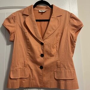 Studio I Women's Peach Short Sleeve Blazer